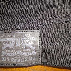 Levi's 513 Slim Straight W34xL30 Black Jean